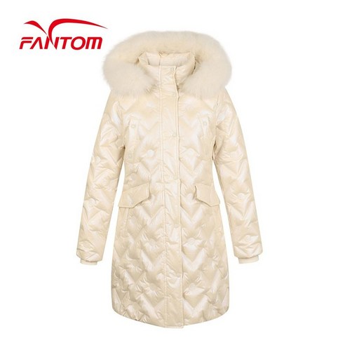 팬텀 여성 폭스퍼 후드 샤이닝 덕다운 점퍼 리뷰