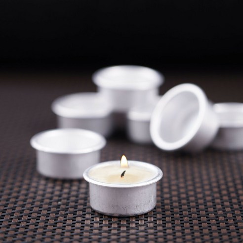 20X 알루미늄 캔들 컵 경량 램프 촛불 표준 왁스 금형, 하나