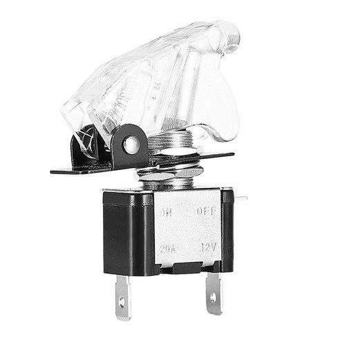 YSSHOP 자동차 12V 20a에 대 한 커버와 LED 조명 수정 토글 스위치, 설명, 설명, 화이트