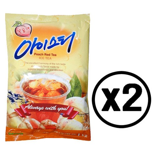 대호 복숭아 아이스티 고형차, 1kg, 1개입, 2개
