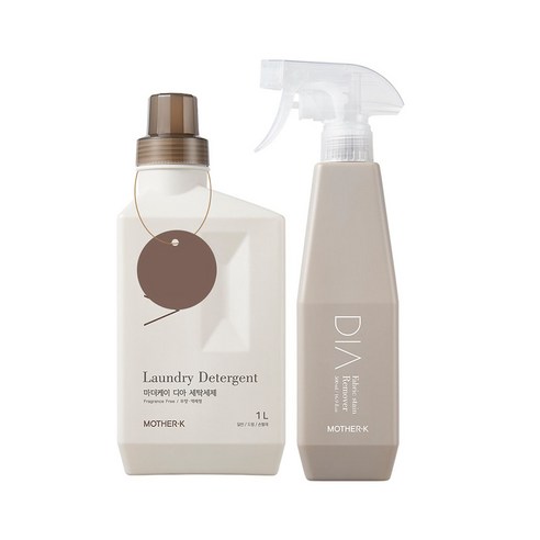 마더케어 디아 유아세제 1L + 얼룩제거제 500ml 세트, 1세트