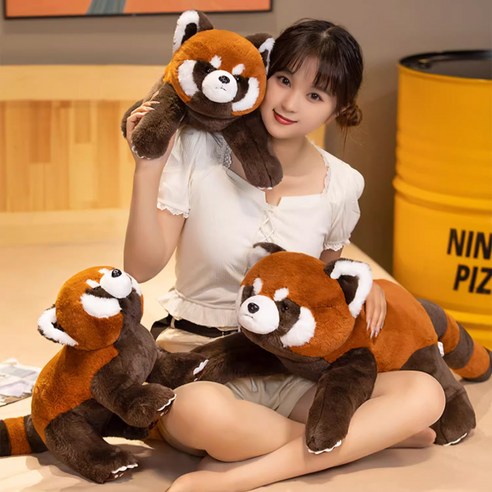귀요미 레서판다 인형 에버랜드 래서판다 4종류 봉제인형, 엎드려 있는 레서판다 + 60cm