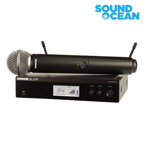 슈어 무선마이크 SHURE Wireless Microphone, BLX24R/SM58(무선 핸드)