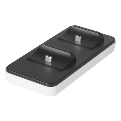 YSSHOP PS5 컨트롤러 용 듀얼 충전기 컨트롤러 충전기 충전 스테이션, 8.9x3.2x14.5cm, 블랙, ABS 플라스틱
