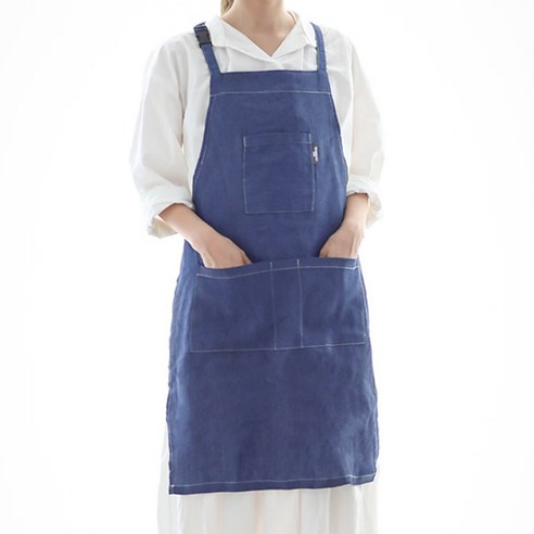 헤지 순면 워싱 버클 앞치마 2개, 중청