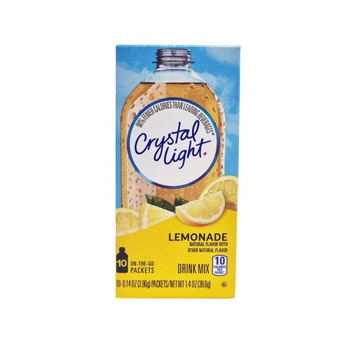 Crystal Light 드링크 믹스 레몬에이드, 3.96g, 1개, 10개입