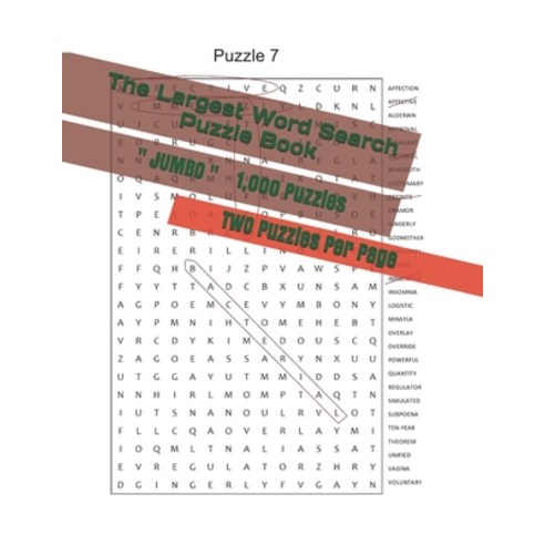 The Largest Word Search Puzzle Book: 1 000 Puzzles - JUMBO size LARGE print Paperback, Independently Published, English, 9798598456941