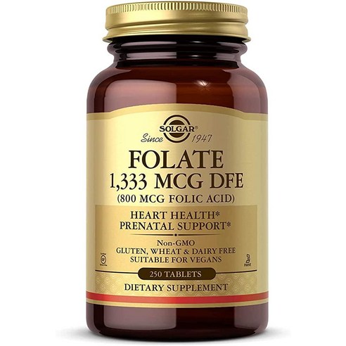 Solgar 솔가 폴리코사놀 20mg 식물성캡슐 100정 2개 솔가1333 Best Top5 9 솔가 Folate 1333mcg 식이 엽산염 800mcg 엽산 250정, 1개