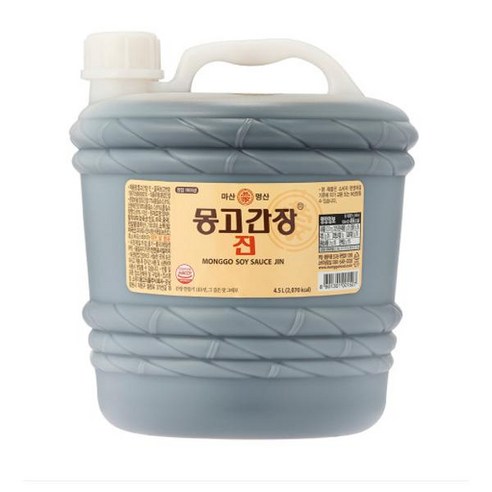 몽고 [진한맛 가득] 진간장 4.5L [가정집 식당 식재료], 11개