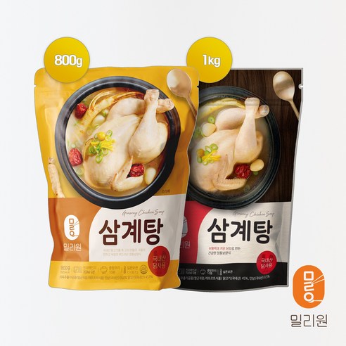 밀리원 유황먹여 키운 삼계탕 1kg*12개, 1kg, 12개