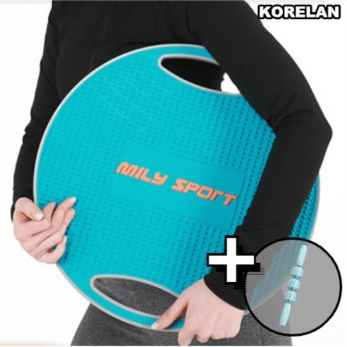 KORELAN 밸런스보드 코어 운동 홈트레이닝 기구 41.5CM, 푸른 색