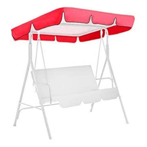3 좌석 스윙 의자 텐트 야외 가든 테라스에 캐노피 (Canopy) 캐노피 (Canopy) 방수 및 UV 보호에 적합 스윙, 하나, 보여진 바와 같이