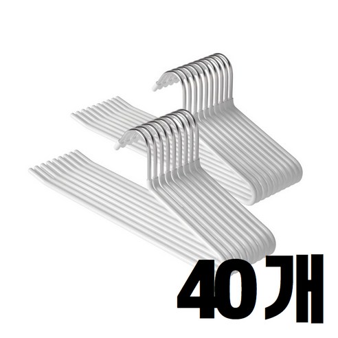 논슬립 바지걸이, 40개, 그레이