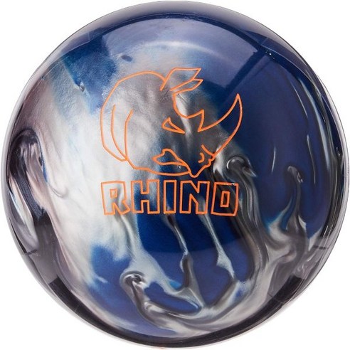 Brunswick Rhino 볼링 공, Blk/Blu/Slvr Pearl, 16