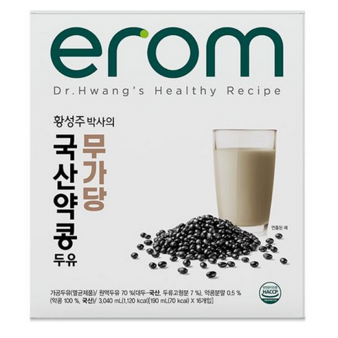 이롬 황성주 국산 약콩두유 무가당