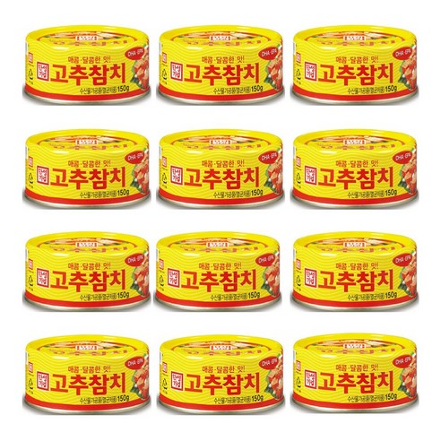 한성기업 고추참치 150g 12캔, 상세페이지 참조, 상세페이지 참조