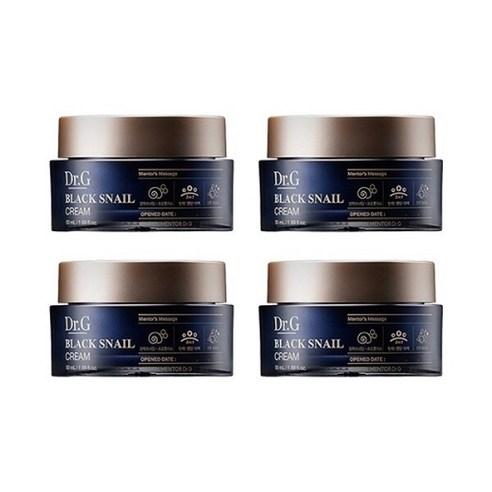 닥터지 블랙 스네일 크림 50ml x4 /탄력/영양/달팽이크림, 4개