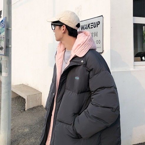 DFMEI 겨울 스웨터 남자 가을 겨울 후드 양털 안감 트렌디 패션 브랜드 홍콩 스타일 남성 겨울 두꺼운 코트