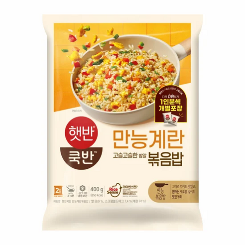 햇반 쿡반 만능계란볶음밥, 4개, 400g