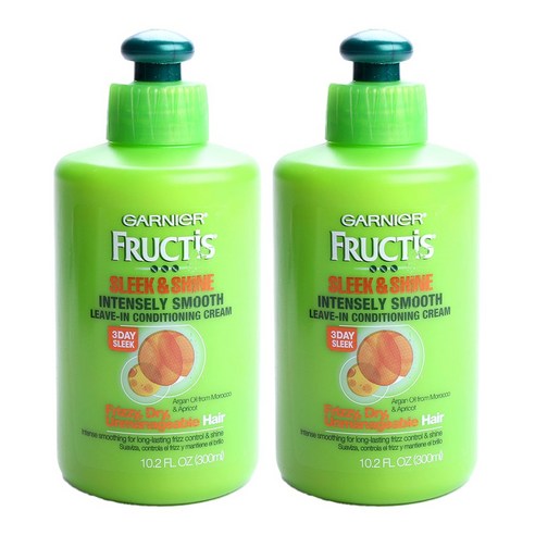 가르니에 프럭티스 슬릭 & 샤인 인텐슬리 스무스 리브 인 컨디셔닝 크림, 300ml, 2개