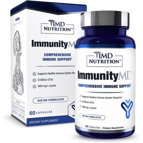 [미국] 1MD ImmunityMD Immune Health Probiotic 이뮨헬스 이뮤니티MD 프로바이오틱스 60캡슐, 60개