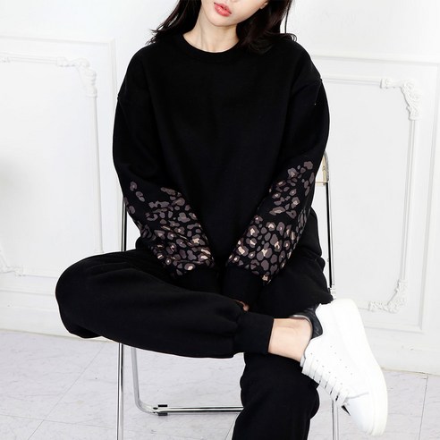 순이들 여성 소매 조거 기모 트레이닝세트