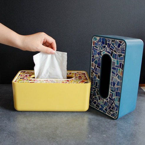 수건 상자 우유 거품 기계 시간 손으로 만든, 노란색 저장 상자 d 재료 가방