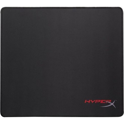 HyperX FURYS - Pro Gaming 마우스 패드 정밀도에 최적화된 천 표면 스티치 안티 프레이 에지 큰 450x400x4mm, Black_Large, 1개