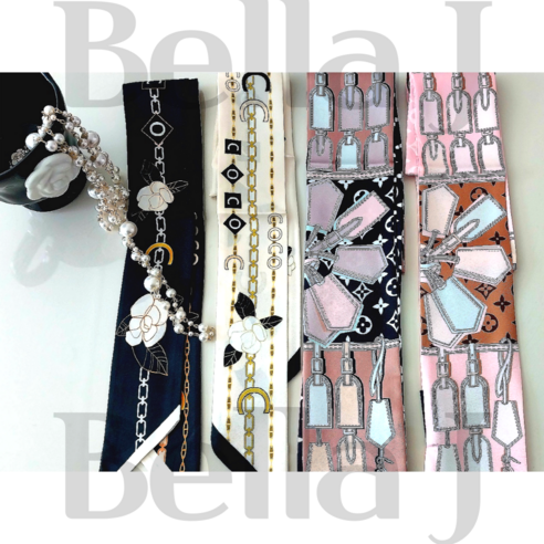 벨라제이 실키 롱타이 스카프: 봄바람에 실어오는 우아한 코코 스타일 샤넬스카프