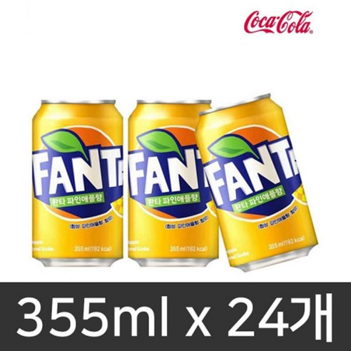 환타 파인애플, 355ml, 24개