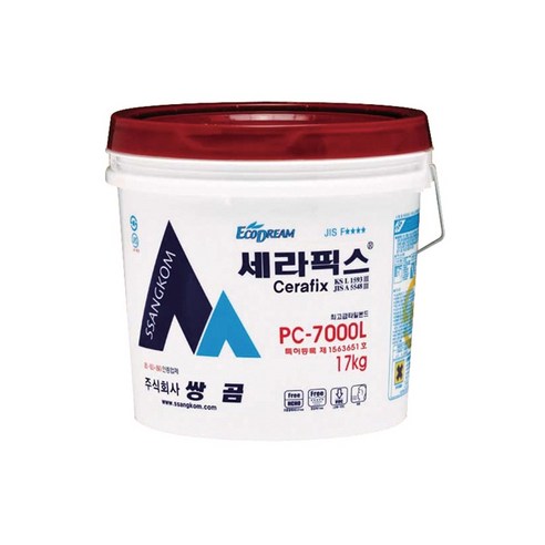 쌍곰 타일접착제 세라픽스(내한)PC-7000L(17kg), 1개