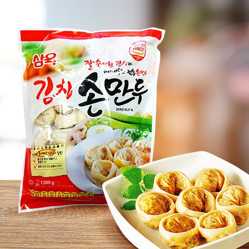 비건 김치 손만두 1kg, 1kg, 1개 - 손만두 | 쿠팡