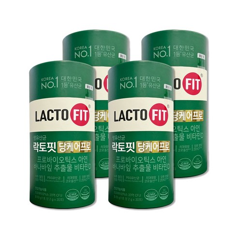 종근당건강 락토핏 당케어 프로 30p, 60g, 4개