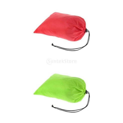 2 PiecesWaterproof Drawstring Storage Bag 물건 가방 의류 신발 레드