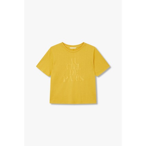 G-CUT [지컷24S/S]자수 레터링 져지 티셔츠(7214240503) 219715