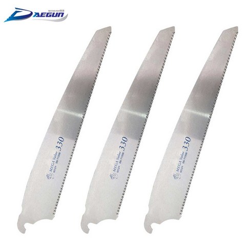 대건금속 국산 목수용 외날톱날 교체용 330mm 3EA 나무 톱 도스키톱, 3개