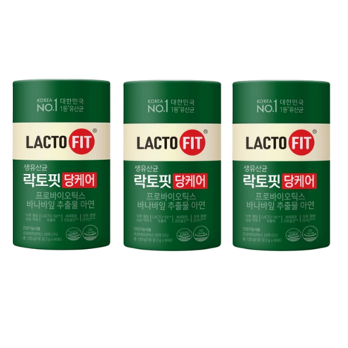 종근당건강 락토핏 당케어 2g x 60포 3통, 120g, 3개