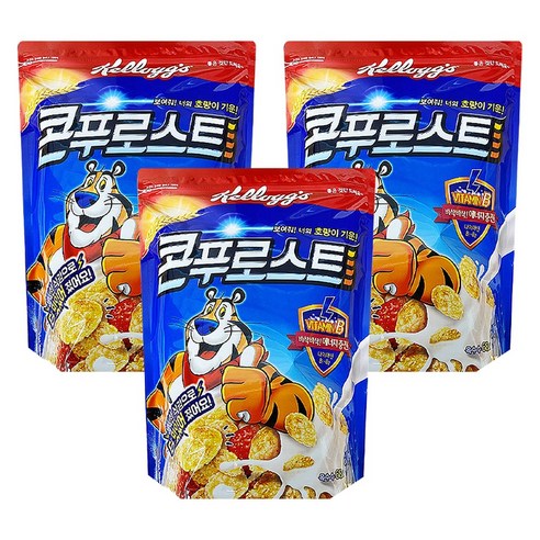 켈로그 콘푸로스트 시리얼, 600g, 3개