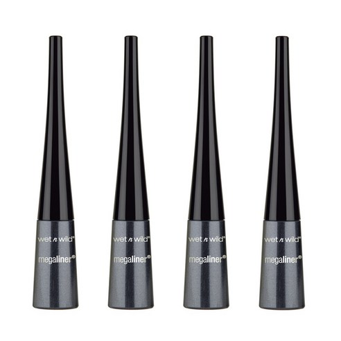 웻앤와일드 메가라이너 리퀴드 아이라이너 3.5ml, Black, 4개