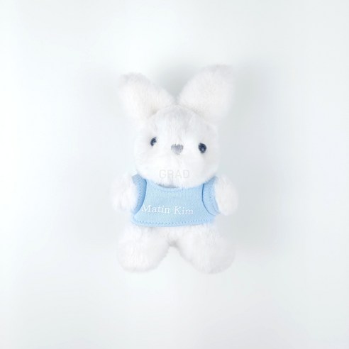 [당일발송] 마뗑킴 일본 화이트 버니 키링 토끼 토이 MATIN KIM WHITE BUNNY TOY KEYRING JAPAN EXCLUSIVE, 1개