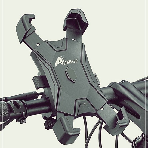 삼에스 에이스피드 원터치 자전거 휴대폰 거치대, 블랙, 1개 블랙 × 1개 섬네일