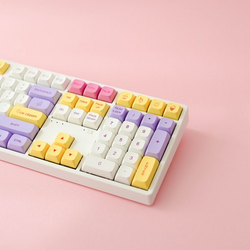 아이스크림 XDA 키캡 - 독특한 디자인과 편안한 타이핑 경험을 제공하는 136키 키캡