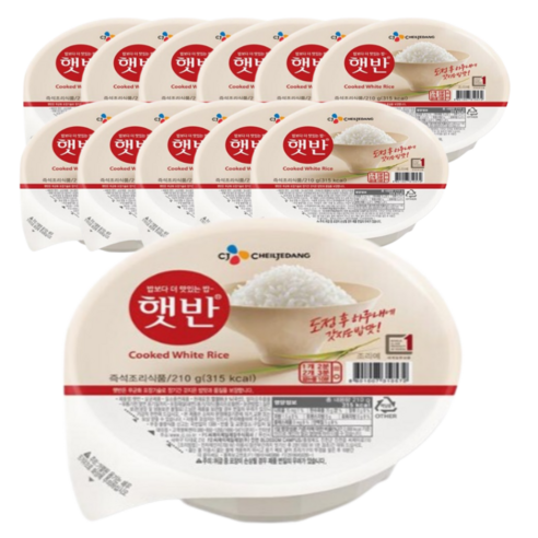 CJ 햇반 210g 12개, 210g