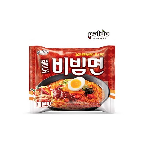 sj서진 팔도 비빔면 매운맛 130g 5개