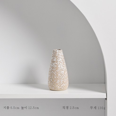 DFMEI 도자기 화병 드라이 플레이어 신중식 거실 현관 홈 소품, DFMEI화이트닷029-3, 하나
