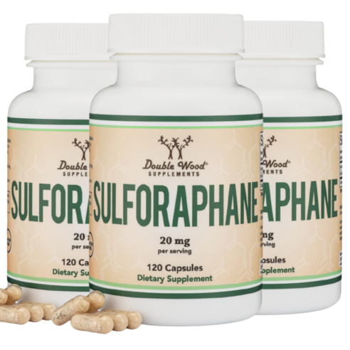 3병 더블우드 설포라판 20mg 120캡슐 효능 브로콜리 추출물 Sulforaphane