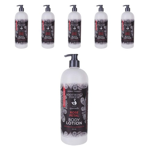 수딩터치 바디 로션 로즈 페탈 향, 6개, 946.4ml