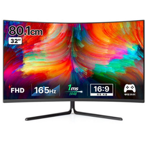 한성컴퓨터 FHD 1500R 커브드 165 게이밍 모니터, 80.1cm, TFG32F16V(무결점)