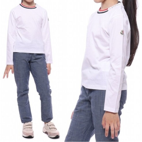 [몽클레어] 21SS MAGLIA 삼선 긴팔 티셔츠 (8D71810 83907 002 2