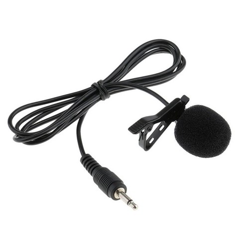 전문 옷깃 마이크 3.5mm 3Pin 4Pin, 블랙, 3.5mm 직각, 플라스틱